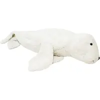 Senger Naturwelt Verwarmingskussen - Groot - 63 cm - Zegel - Wit - - OneSize - Knuffels