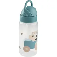 Done by Deer - Straw bottle - Tiny farm Blue - 350 ml