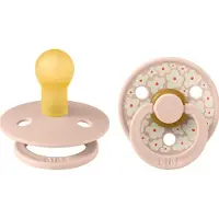 BIBS Colour Schnuller - 2er-Pack - Gr. 1 - Rund - Blush - - 0-6 mt - Schnuller