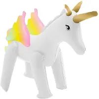 Sunnylife Aufblasbarer Sprinkler - 170x165 cm - Einhorn - - One Size - Sprinkler