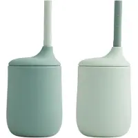 Liewood Beker m. Rietje - 2-pack - Silicone - Ellis - Mint Mix - - OneSize - Bekers