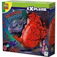 SES Creative - Explore - Draak Uitbroeden - Verrassingsei met Groeiende Draak – Spannend en vol Verrassing – Draken Speelgoed