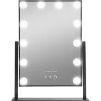 Gillian Jones - LED Light Hollywood Mirror Black