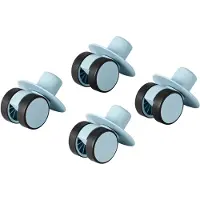 Modu 4x Swirly Wheels - 4-pack - Sky Blue - - OneSize - Motoriek speelgoed