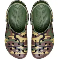 Crocs Clogs 'Classic' donkerbruin / kaki / olijfgroen / zwart