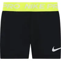 Nike Broek 'NP' neongeel / zwart / wit