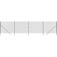 vidaXL Draadgaashek 1,4x10 m gegalvaniseerd staal antracietkleurig