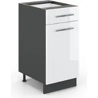 Vicco Fame-Line Keukenonderkast – 40 cm zonder werkblad Wit Hoogglans