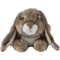 Living Nature Knuffel - 27x16 cm - Konijn - Bruin - - OneSize - Knuffels