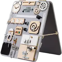 Woobiboo Woobiboard - Plus Staand - Grey/Natural - - OneSize - Motoriek speelgoed