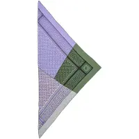 Lala Berlin Schal - 162x85 - Dreieck Trinity Patchwork - Låg - - One Size - Schals