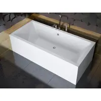Besco QUADRO ligbad 180 x 80 cm wit met acrylpaneel