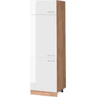 Vicco R-Line Koelkast ombouwkast – 60 cm Wit Hoogglans