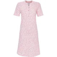 Ringella Bloemen nachthemd katoen roze | Maat 42