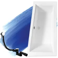 Badland INTIMA hoekbad 160 x 90 cm rechts wit