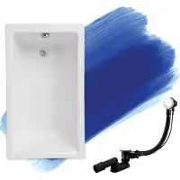 Badland CAPRI ligbad 120 x 70 cm wit