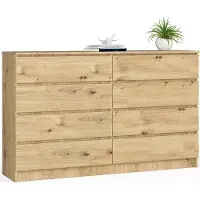 Akord Ladekast K160 met 8 Lades / Furniture Factory / Artisan Eik / 160 x 99 x 40 cm