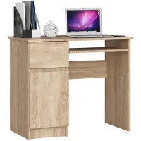 Akord Bureau Links PIKSEL / Computerbureau / Computer Tafel / Bureautafel Rechts / Sonoma Eik / 90 x 77 x 50 cm