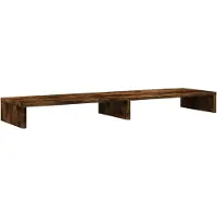 vidaXL Monitorstandaard 100x27x10 cm bewerkt hout gerookt eikenkleurig