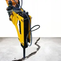 Rosfix Hydraulische Hamer Breekhamer - Hoge Slagkracht - 45 mm Beitel, 90–120 Kg/cm², 500–1000