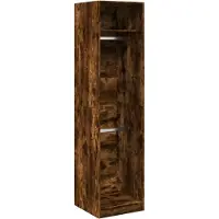 vidaXL Kledingkast 50x50x200 cm bewerkt hout gerookt eikenkleurig