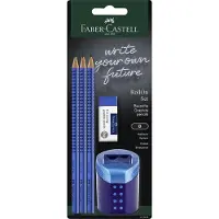 Faber-Castell Potloodset - Roll On - 5 Onderdelen - Sky Blue - - OneSize - Potloden