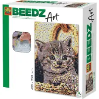 SES Creative BEEDZ ART: Strijkkralen Poes