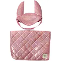 By ASTRUP Zadeldek voor gekke paarden - Roze m. Glitter - - OneSize - Speelgoed