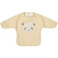 OYOY Lun Lun panda slabbetje met mouw Butter
