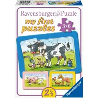 Ravensburger Goede vrienden - My First Puzzels - 3x6 stukjes - Kinderpuzzel