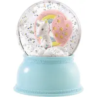 Djeco Sneeuwbol m. Licht - 14 cm - Eenhoorn - - OneSize - Sneeuwbollen