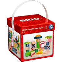 BRIO 25 Houten blokken met patroon - 30112