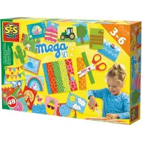 SES Creative Ik Leer Knippen - Mega Set - Vanaf 3 Jaar - 48 Vellen met Kinderschaar - Schoencadeautjes Sinterklaas
