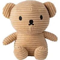 Bon Ton Toys Knuffel - 17 cm - Boris Bear ECO Corduroy - Beige - - OneSize - Knuffels