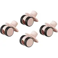 Modu 4x Swirly Wheels - 4-pack - Soft Rose - - OneSize - Motoriek speelgoed