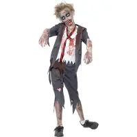 Smiffys Kostüm - Zombie-Schuljunge - - 12-14 Jahre (152-164) - Kostüme