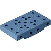 Modu Blok Basis - 50x30x10 cm - Deep Blue - - OneSize - Motoriek speelgoed