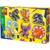 SES Creative Gieten en Schilderen Set - Mythische Wezens - Voor Jongens vanaf 5 Jaar - Knutselen - Schoencadeautjes Sinterklaas