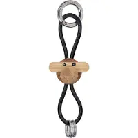 Kay bojesen Kaj Bojesen aap sleutelhanger Teak-limba hout, zwart leer
