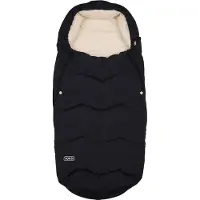 Voksi Voetenzak Explorer -Voetenzak - Voetenzak buggy - Voetenzak kinderwagen - Voetenzak met dons en wol - Black Solid