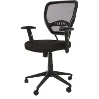 MCW Professionele bureaustoel Seattle, directiedraaistoel, 150 kg belastbaar, stof/textiel ~ zwart met armleuningen