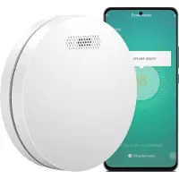 Aroha Smart Connect & Link rookmelder, verbonden met Wi-Fi - 10 jaar batterijduur - Rookmelder met app (Tuya & Smartlife) - 1 set