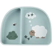 Done by Deer Kom - Silicone - Stick & Stay - Tiny Farm - Blauw - - OneSize - Kommen