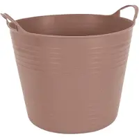 Excellent houseware flexibele wasmand - oudroze - 27 liter - kunststof - 42 x 40 x 35 cm