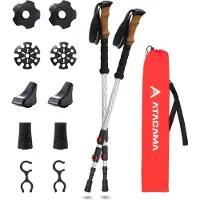 Atacama wandelstokken trekking poles - telescopische carbon - ultralicht
