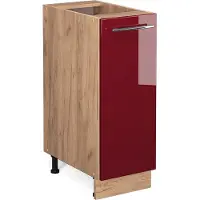 Vicco Apotheekkast Fame-Line Bordeauxrode hoogglans 30 cm zonder werkblad, Model 38416