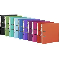 Exacompta Ordner Prem'Touch voor ft A4+, rug van 8 cm, geassorteerde trendkleuren - 10 stuks