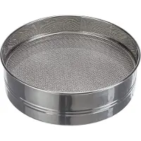 De Buyer 4605.21 zeef 4 steken verwisselbaar roestvrij staal grijs 0,5/1/2/3 mm diameter 21 cm