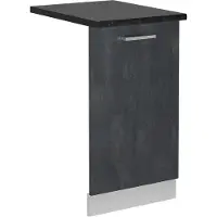 Vicco R-Line Vaatwasserfrontpaneel – 45 cm, WB Antraciet Zwart beton