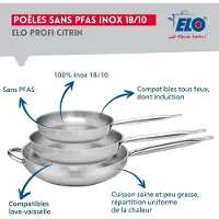 Elo Set van 3 Koekenpannen 24, 28 en 32 cm en 3 kookpotten 16, 20 en 24 cm Elo Profi Brillant